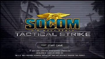 SOCOM - U.S Navy SEALs - Tactical Strike (EU) screen shot title